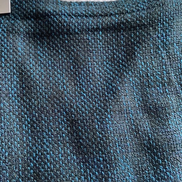 BOGO free.  Teal and black Banana Republic skirt. Tweed look. Mint condition - Picture 4 of 5
